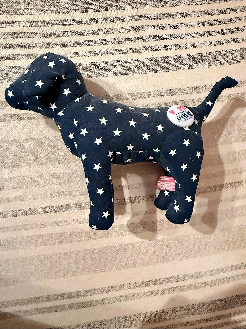 Victoria's Secret PINK Star Print Plush Dog